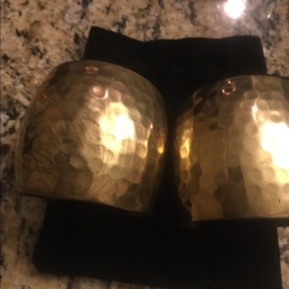 Hammered. Brass Cuffs - image 1